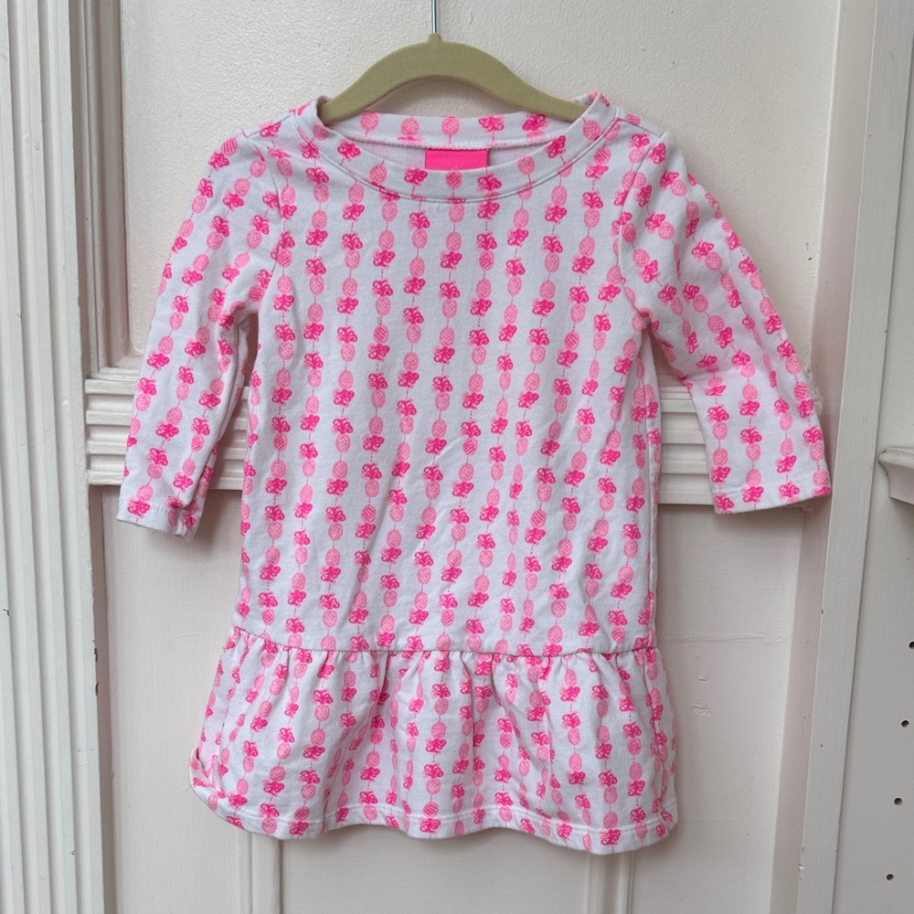 Lilly Pulitzer White and Pink Patterned dress
